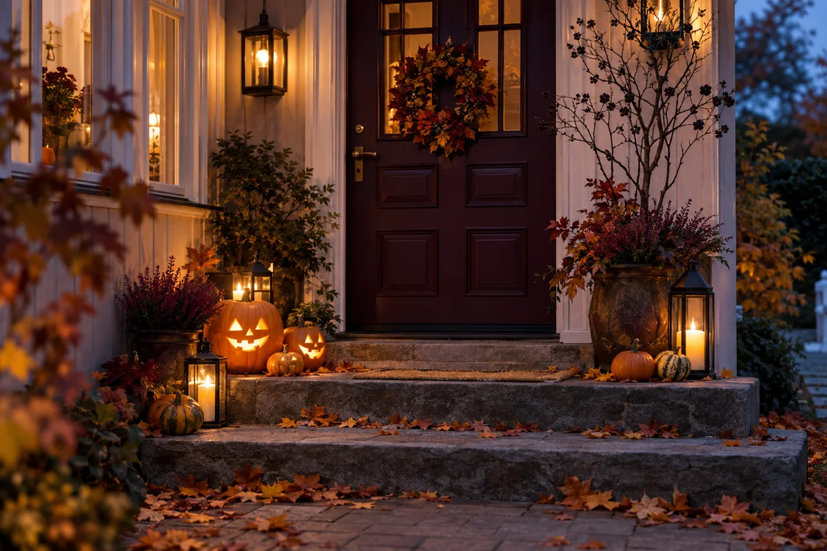 Slik lager du et stemningsfullt inngangsparti til Halloween